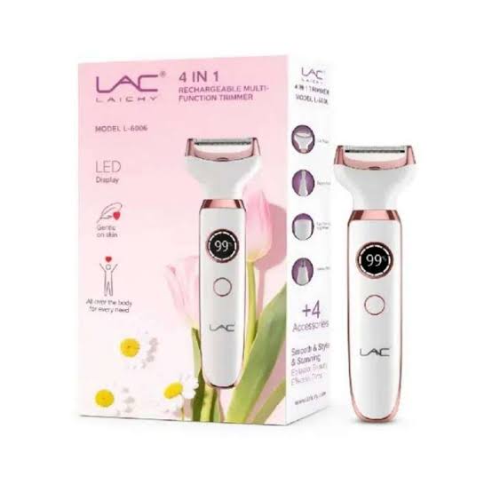 اپیلاتور اصلاح موی بدن لایچی (Laichy) مدل L-6006 اورجینال | ۴ کاره و شارژی