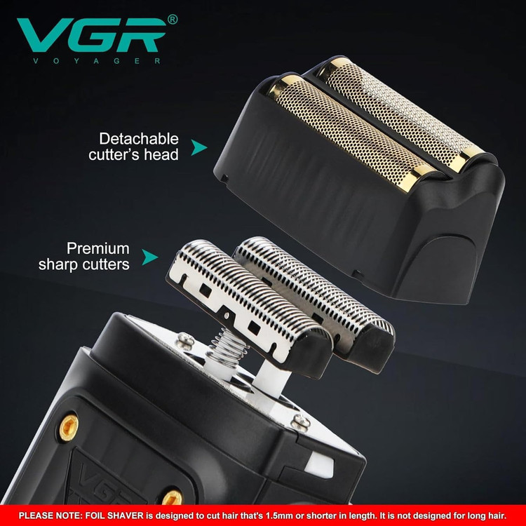 ماشین اصلاح صفرزن وی جی آر (VGR) مدل V-363 | مجهز به تیغه تیتانیومی ضدحساسیت