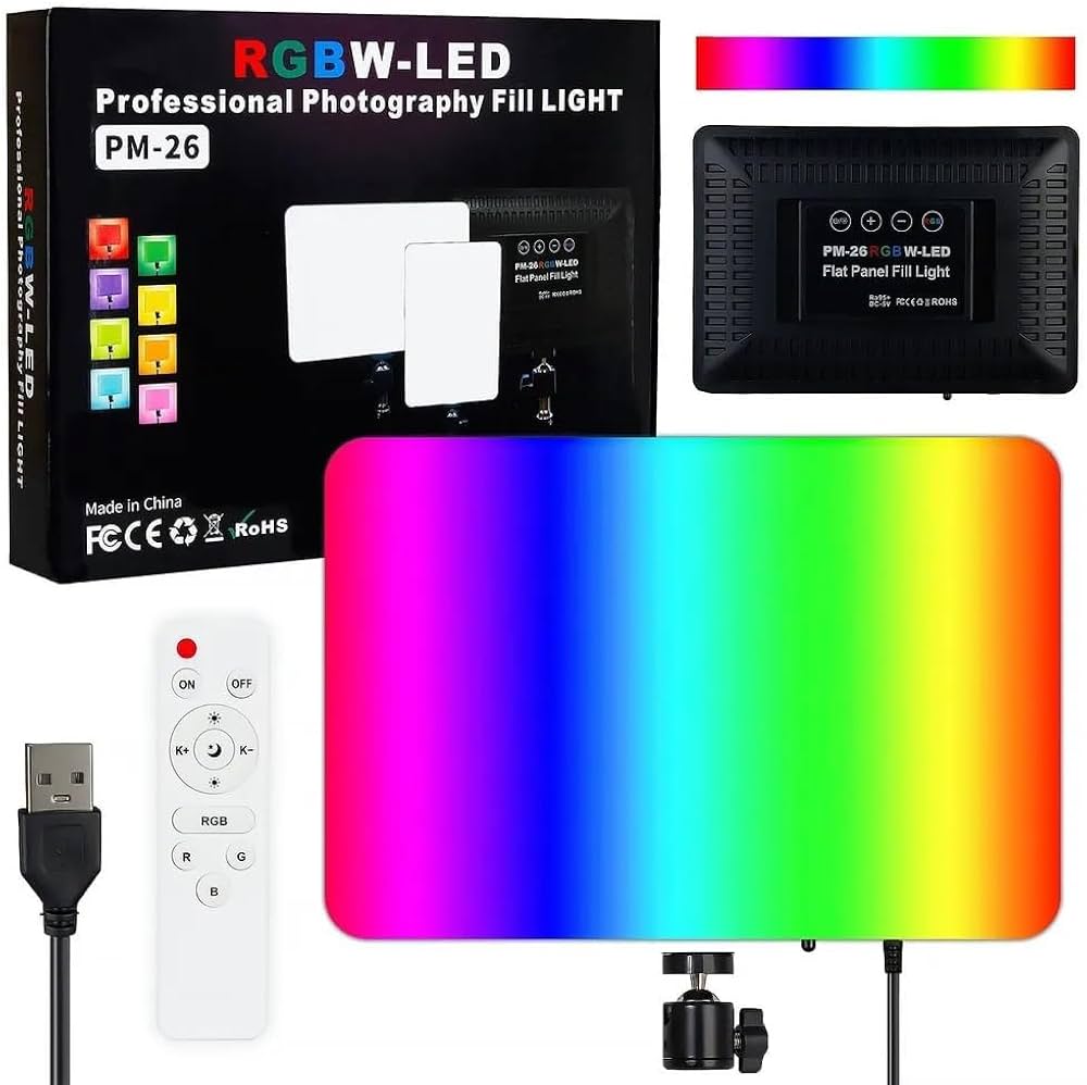 نور ثابت ال ای دی PM26 RGB | نورپردازی حرفه‌ای با طیف رنگی متنوع