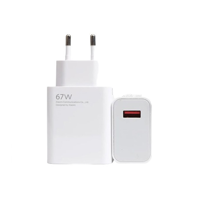 شارژر ۶۷ وات شیائومی اصل | آداپتور اورجینال Xiaomi 67W دو پین