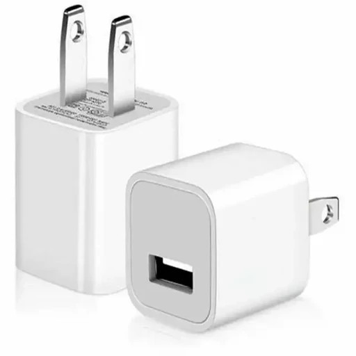 آداپتور شارژر ۵ وات اپل اصلی (دو پین) | شارژر کلاسیک و ایمن Apple