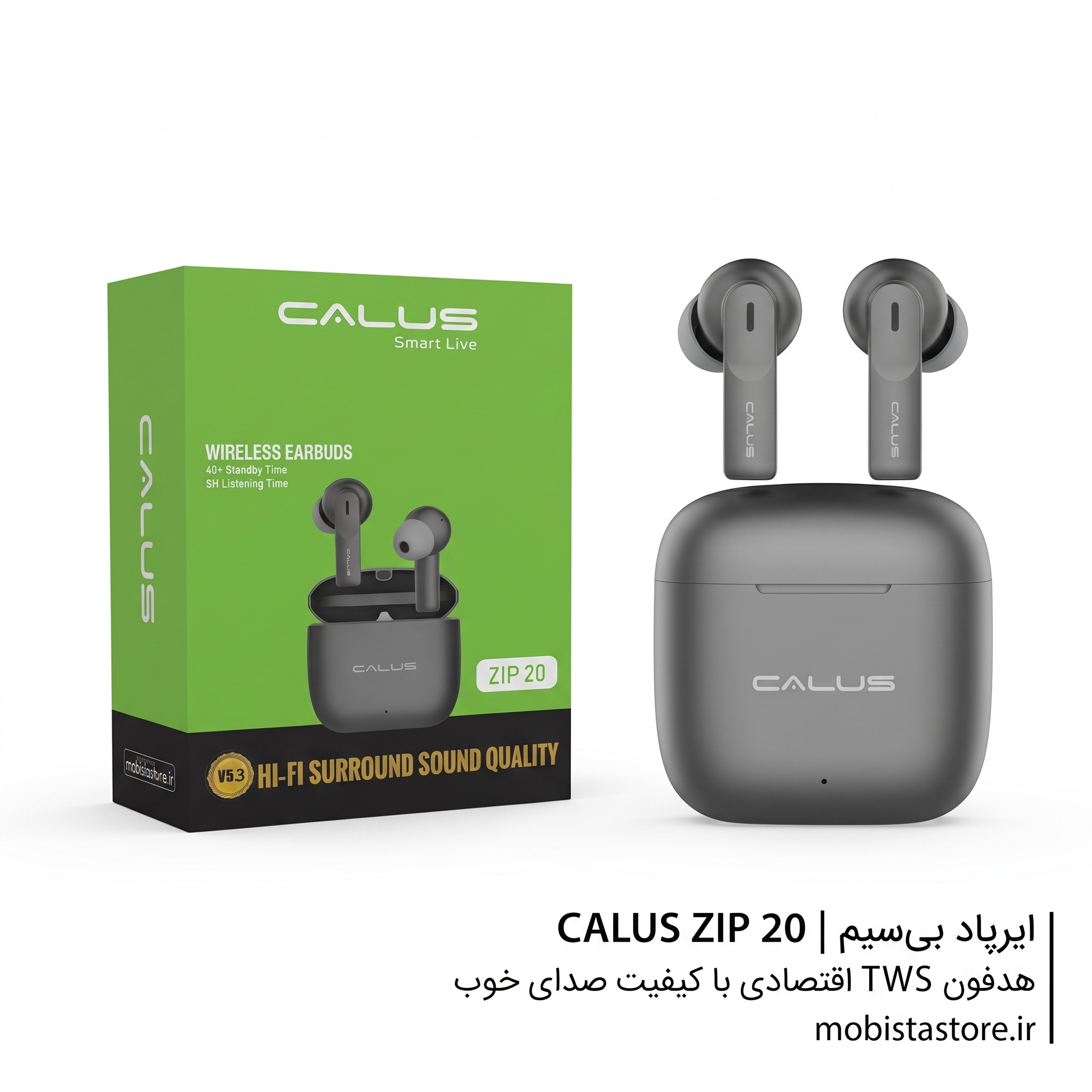 ایرپاد بی‌سیم Calus ZIP 20 | هدفون TWS اقتصادی با کیفیت صدای خوب