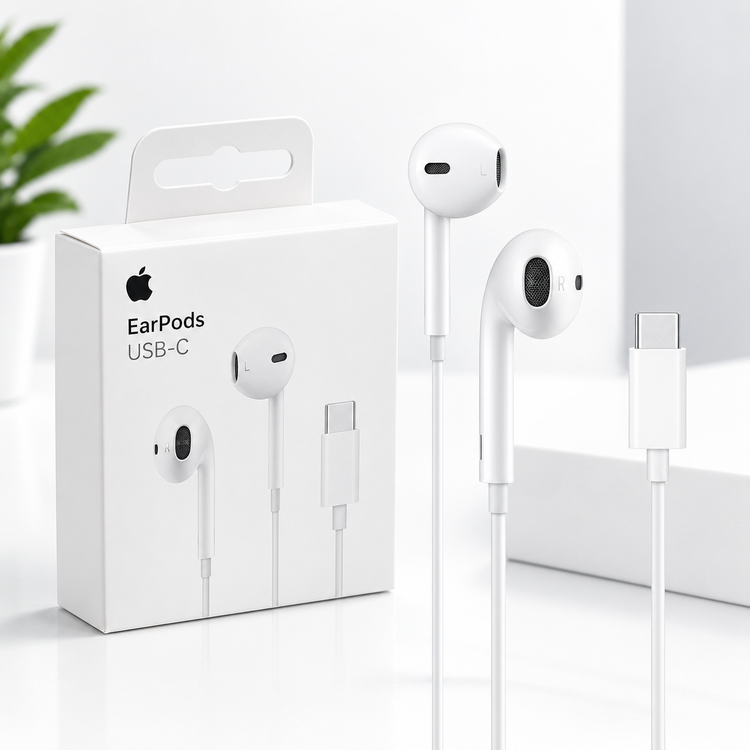 هندزفری سیمی اپل مدل EarPods با کانکتور USB-C اصل