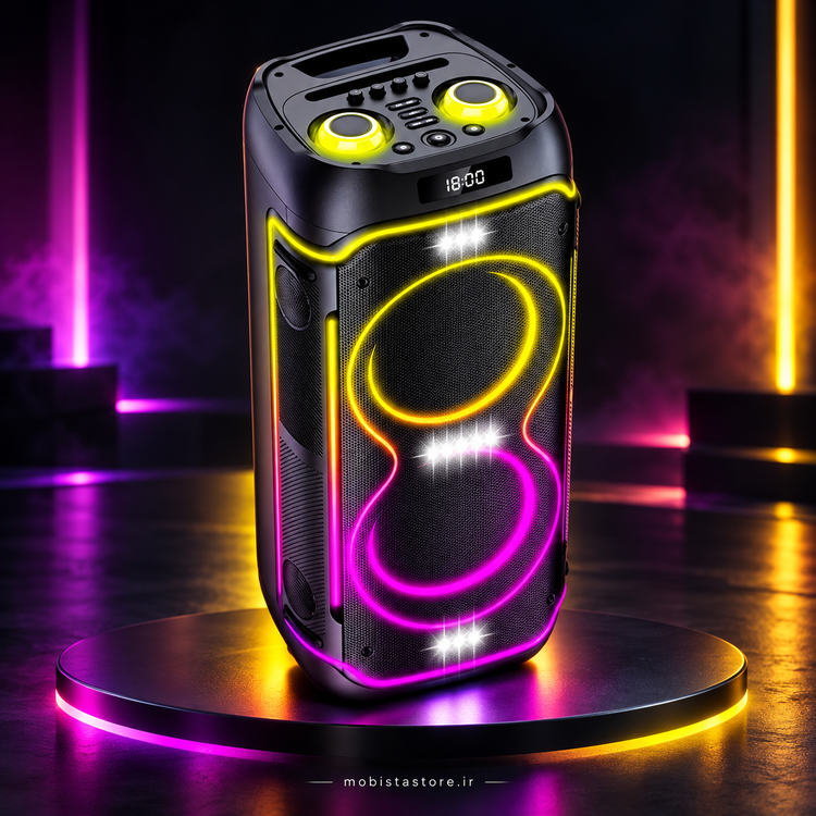 اسپیکر بلوتوثی مسکو مدل Party Box 500 | سیستم صوتی قدرتمند پارتی باکس